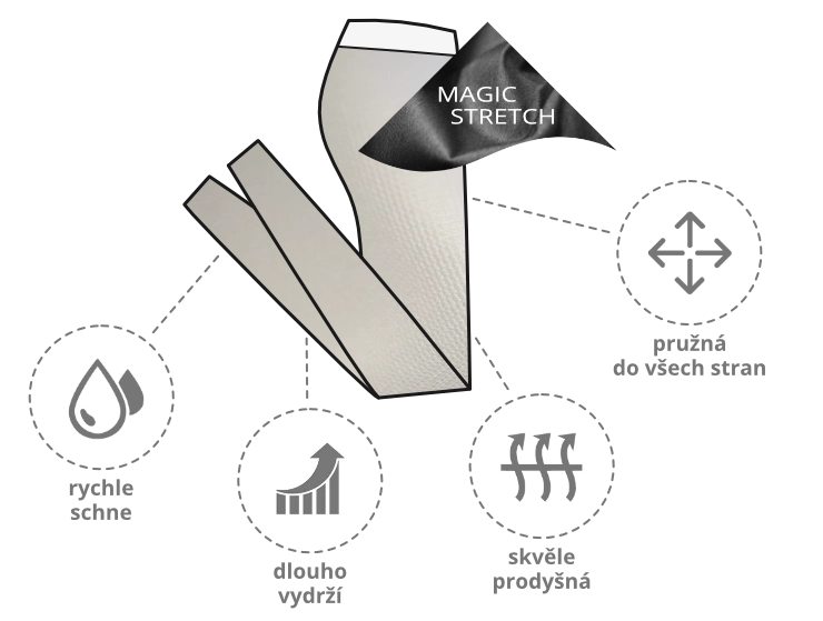 Látka magic stretch